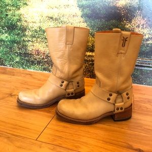 Frye Boots Harness Women’s Size 8 Medium Tan